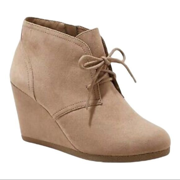 Bessie Wedge Bootie - Universal Thread™ 
Tan
Size 10‎ - Picture 1 of 8